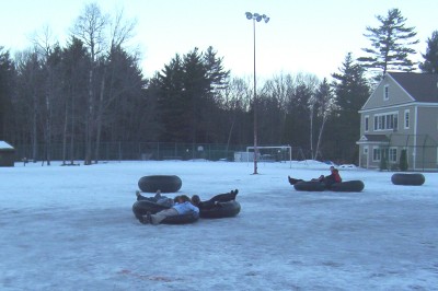 Snow Tubing at Camp Berea